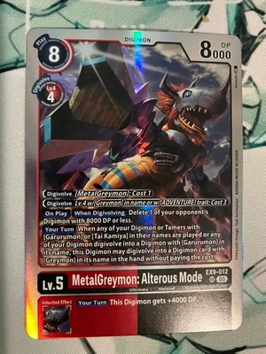 MetalGreymon: Alterous Mode EX9-012 SR Digimon CCG | Versus Monsters NM - Image 1 of 2