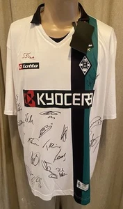 Borussia Mönchengladbach Lotto Trikot 2008/09 "KYOCERA" + Signiert Gr.XL Neu - Picture 1 of 22