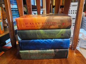 Harry Potter Book 4 5 and 6 Hardcover Lot. 1st Edition Contains Misprints 6,7 - Imagen 1 de 6