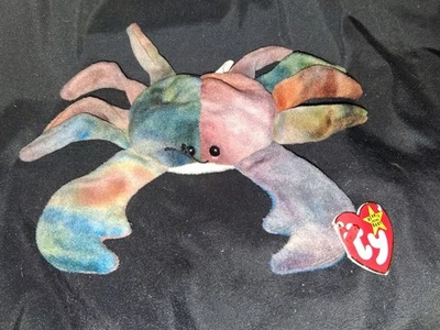 Claude the Crab Beanie Baby – 1996 Pellets de PVC – Etiqueta KR – Rara Edição Inicial - Imagem 1 de 4