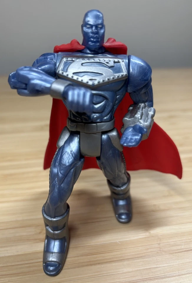 1995 DC Comics Man of Steel STEEL John Henry Irons Figure w/ Cape No Hammer - Image 1 of 4