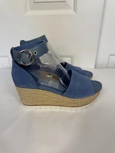 Marc Fisher Alida sandali espadrillas zeppa cinturino alla caviglia tacco boho donna 7,5 M - Foto 1 di 11