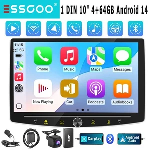 Carplay Autoradio DAB+KAM 1 DIN 360° Drehbar Bildschirm  4+64G 4Core Android 15 - Bild 1 von 16