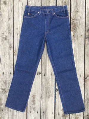 Vtg 80s LEVI‘S made in USA Orange Tab 509 Cotton/Poly blue denim jeans tag 34X32 - Image 1 of 4