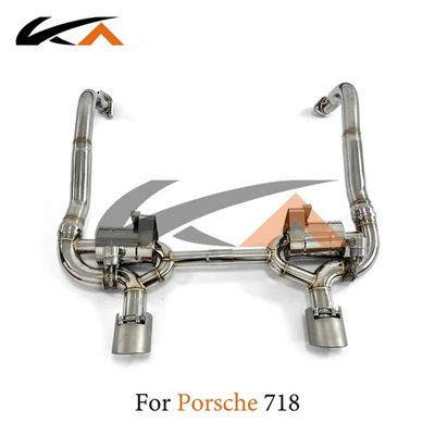 KA Exhaust Catback For Porsche 718 Upgrade GT4 Diffuser Steel rear section - Image 1 of 4