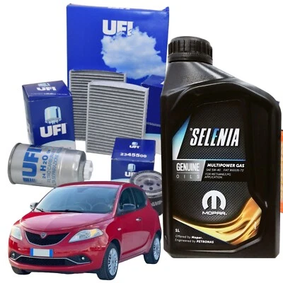 Kit Tagliando 3 Filtri Ufi Lancia Ypsilon 1.2 Gpl 3 Lt Olio Multipower Dal 2011 - Immagine 1 di 4