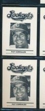 Lot (2) 1988 CHATTANOOGA LOOKOUTS LEGENDS Pat Corrales Baseball (BN20) SWSW6