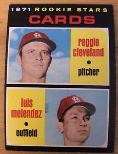 1971 Topps Cardinals Rookie Stars Reggie Cleveland & Luis Melendez 216 Low-Grade