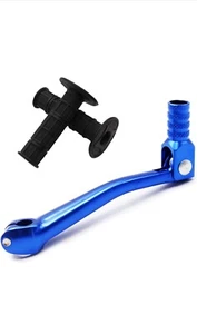 11mm Gear Shift Lever & 7/8” Handgrips For Motorcycle ATV Dirt Bike Quad Blue - Picture 1 of 4