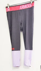 Under Armour Heat Gear Girls Armour Heather Ankle Crop Open Purple Sz YLG - NWT - Picture 1 of 1