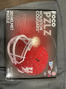 3D Puzzle University Of Houston Cougars FOCO 46 Piece Football Helmet Red/White - Picture 1 of 3