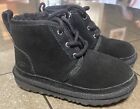 UGG  Neumel II Boot Black Size 12 Style 1017320T Toddler Lace Up Suede