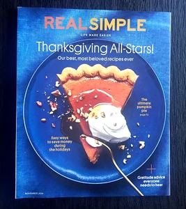 REAL SIMPLE NOV 2024 MAGAZINE NO LABEL EASY WAYS TO SAVE MONEY DURING HOLIDAYS - Picture 1 of 2