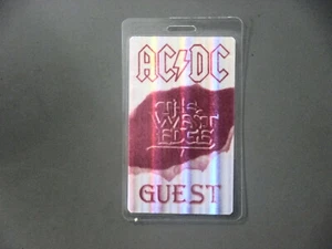 AC/DC backstage pass Laminated AUTHENTIC The Razor's Edge on Foil Paper GUEST ! - Picture 1 of 1