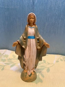 Fontanini Our Lady of Grace Virgin Mary Figurine Simonetti Depose Italy 651 Vtg - Picture 1 of 11