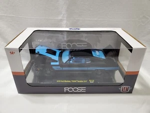 M2 1970 FORD MUSTANG "FOOSE" GAMBLER 514 CHASE BLACK/BLUE 1/24 Diecast-Brand New - Picture 1 of 8