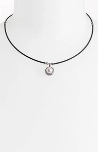 Charriol Classique 18KWhite Gold/Noir SS Pearl & Diamond Pendant Necklace - Picture 1 of 1