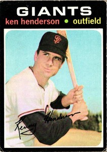 KEN HENDERSON 1971 Topps #155 FREE SHIPPING   B20R3S5P17