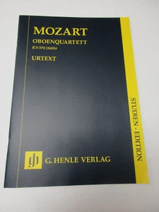 Oboe Quartet F major KV 370 (368b) Study Score Sheet Music G Henle Verlag - Picture 1 of 3