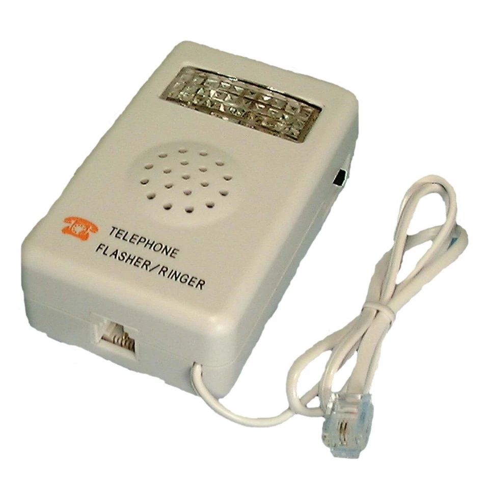 Philmore TEC48 Phone Strobe Light Flasher and Bell Ringer for Hearing Impaired