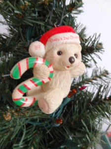 Christmas Hallmark Keepsake Ornament BABY'S SECOND CHRISTMAS - Picture 1 of 3