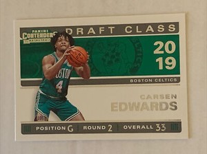 2019-20 Panini Contenders Carsen Edwards Rookie Draft Class #16 Celtics RC