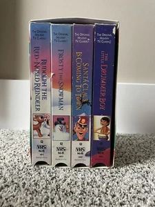 Christmas Classics Series VHS Frosty, Rudolph, Santa Claus, & Little Drummer Boy - Picture 1 of 5