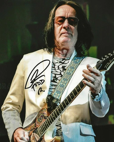 Utopia Todd Rundgren Signed Photo 8x10 COA Cover