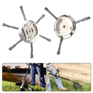 6 "Gras Trimmer Kopf Trimmer Pinsel Stahl Draht Rad Garten Unkraut Für Garten - Bild 1 von 10