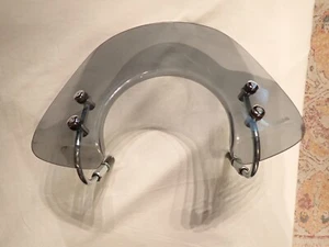 Original Vespa GTS Smoked Windshield/Flyscreen/Windscreen w/ Hardware 2005-2022 - Picture 1 of 7