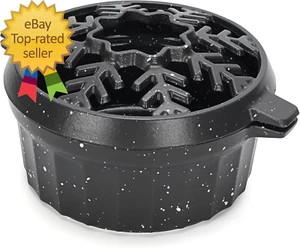 Cast Iron Wood Stove Steamer 2.5 Quart with Large Opening Top - Flake Grey - Picture 1 of 8