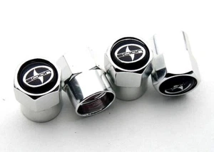 4pcs Hex Fit Scion Car Wheels Tire Air Valve Caps Stem Dust Cover Decor Silver - Picture 1 of 5