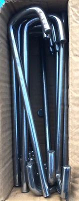 [25] CUSTOM 5/16" X 7-1/2" SOUTHERN STYLE J-HOOK  EXHAUST  MUFFLER PIPE HANGERS - Image 1 of 2