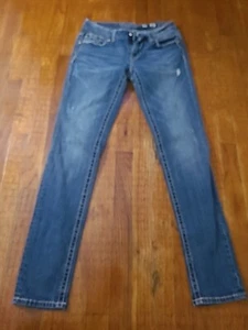 Miss Me Jeans Damen 28 Stiefel JP6103S verzierte Nieten Gesäßtaschen - Bild 1 von 9