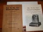 National Cash Register CLASS 1900 OPERATING INSTRUCTIONS OWNERS MANUAL NCR