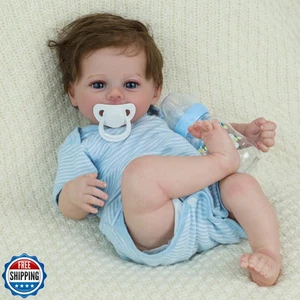 SCOM 18 Zoll Reborn Baby Puppen Junge Wiese - realistisches Neugeborenes, weich gewichtet  - Bild 1 von 5