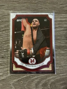 2018 Topps Museum Collection UFC Tai Tuivasa #41 Ruby 8/8 BOOKEND RC RARE SP - Picture 1 of 2