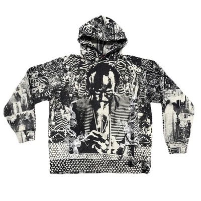 Supreme SS20 Miles Davis Hooded Sweatshirt Black White XL Hoodie Pullover 2020 - Image 1 of 4