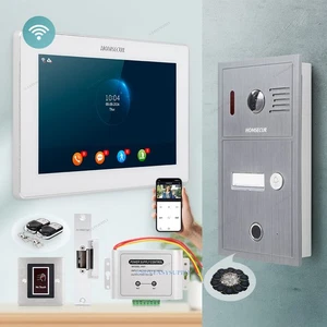 HOMSECUR WIFI Video Doorphone Intercom Door Bell Fingerprint Access Call Transfe - Picture 1 of 12