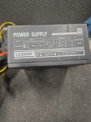LX2000W 2000W Switching Power Supply 90 PLUS Platinum Certification - Image 1 of 3