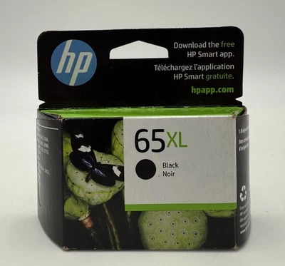 Genuine HP 65XL High Yield Black Ink Cartridge ~ Expired April 2025 - Image 1 of 4