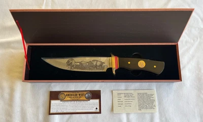 American Mint American West Gold Buffalo Bowie Knife - Image 1 of 4