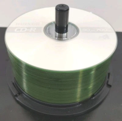 Maxell CD-R, 80 min, 700MB, 52 New Discs Remaining in an Open Spindle Container. - Image 1 of 4