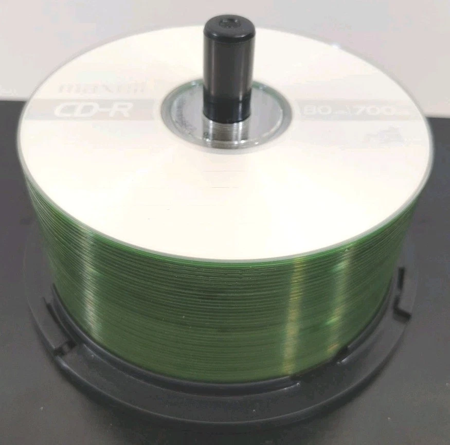 Maxell CD-R, 80 min, 700MB, 52 New Discs Remaining in an Open Spindle Container. - Image 1 of 4