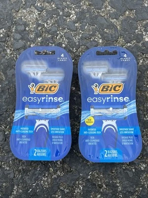 Lote de 2 maquinillas de afeitar BIC Easy Rinse 4 hojas paquetes de 2  Foto 1 de 4