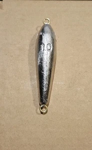 10oz Inline Trolling Torpedo Fishing Sinker - 10 Pieces - Picture 1 of 1