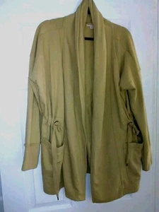 Knox Rose Camel offene Strickjacke Jersey Strick Taschen Gr. M - Bild 1 von 11