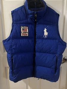 Polo Ralph Lauren PRL67 Alpin Ski Gänsedaunen gefütterte Weste Herren großes Pony Gr. 2XB - Bild 1 von 11