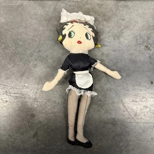 Vintage Kellytoy Betty Boop Maid Plush Doll Soft Stuffed Figure Dressed 12" - Picture 1 of 4