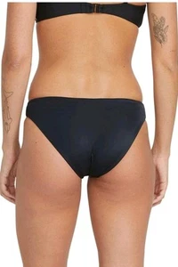 Volcom Womens M Simply Seamless Full Bikini Bottom Black Swim Beach NWT - Picture 1 of 7